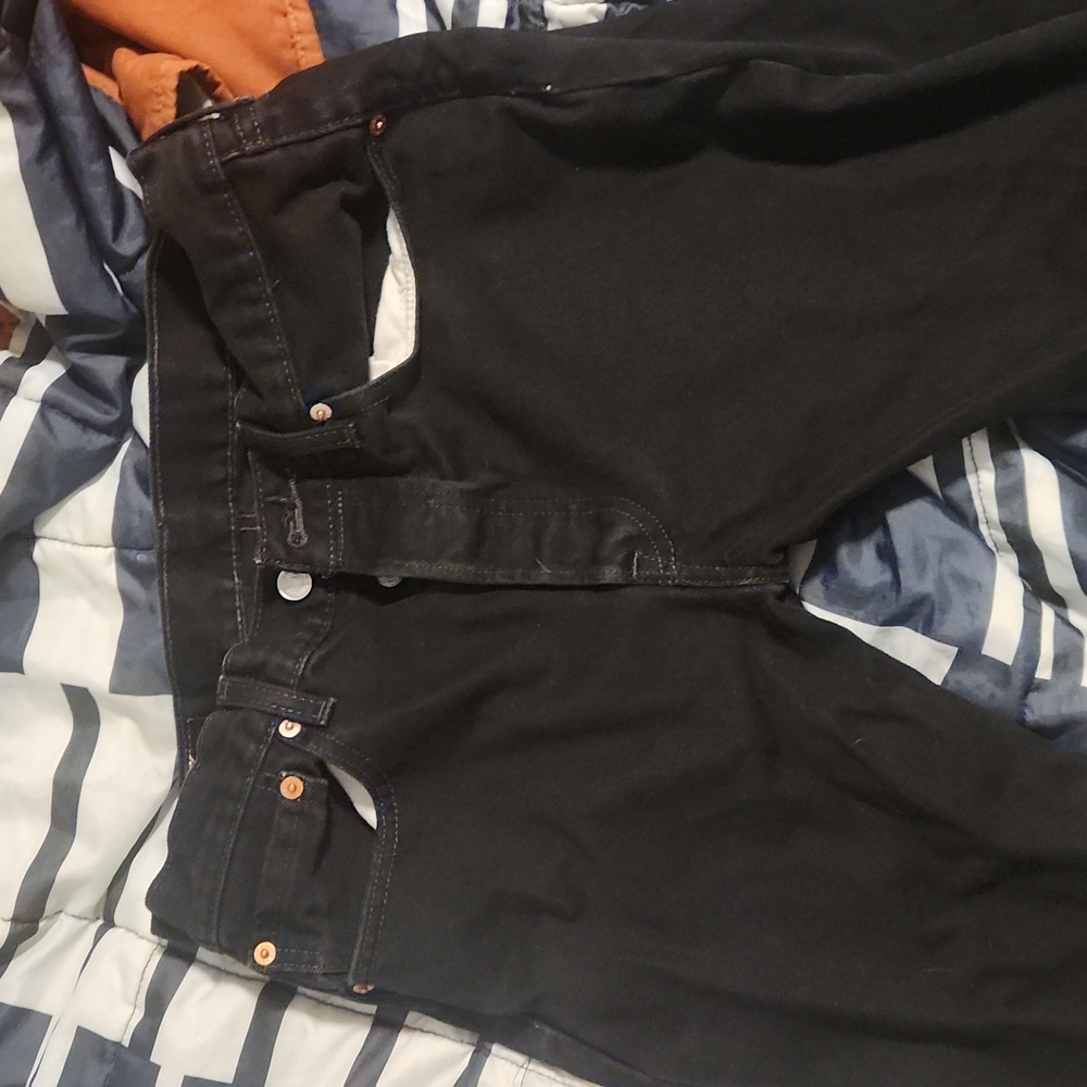 Levi 32x32 Black 501 jeans